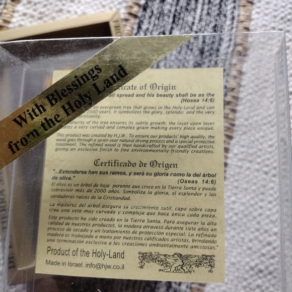 3 /$25 ✨ Genuine Olivewood Cross ✨ certified - Picture 4 of 5